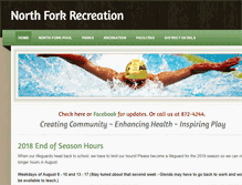 Tablet Screenshot of northforkrecreation.com